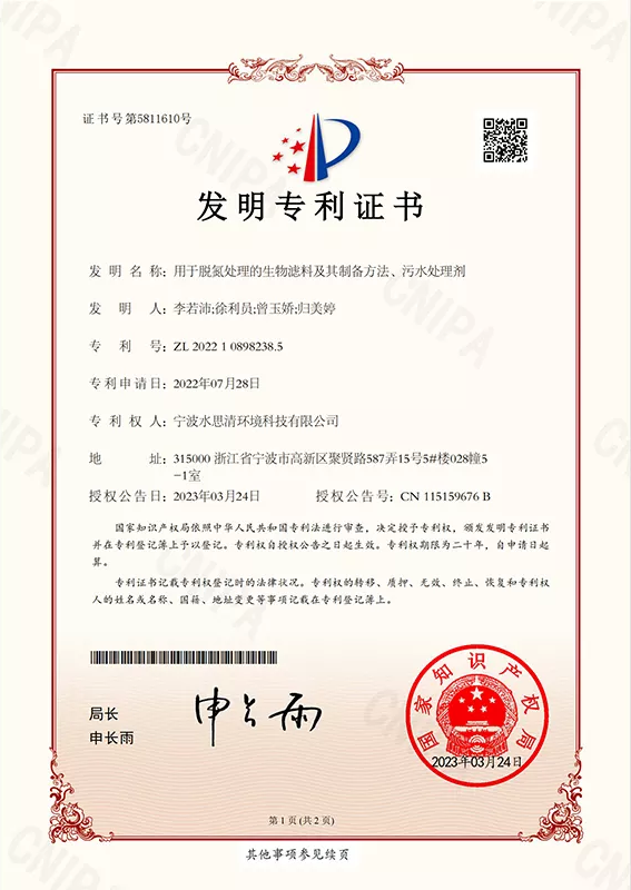 Archived patent certificate 1 with the holder identified in the document