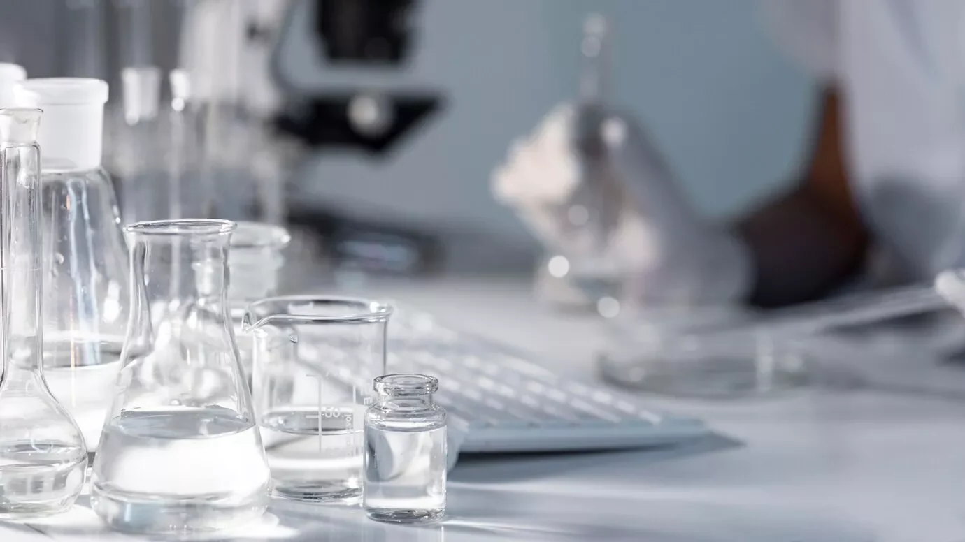 Laboratory equipment used for production checks